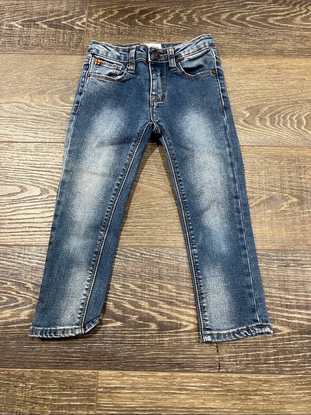 Hudson Jeans Men's Slim Straight Faded Blue Denim